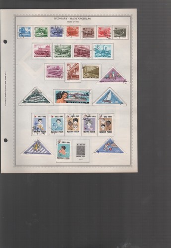 Hungary stamps 1800s to 1964 mh used cto album pages 915 stamps (MB28 - Picture 22 of 24