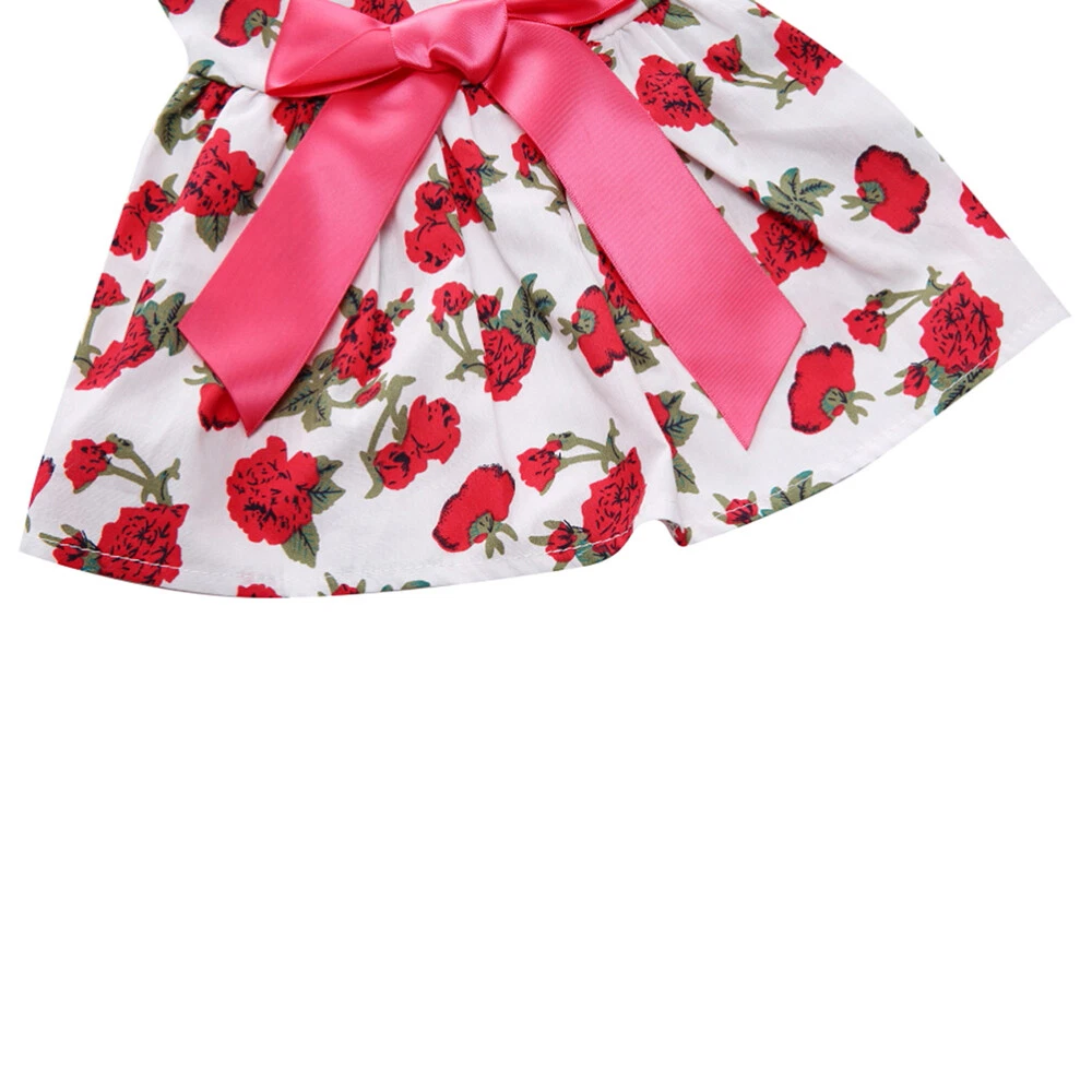 VETEMENTS Vestiti per cani con fiori da sposa vestiti per cani di piccola taglia con fiocco gonna per cani animali domestici