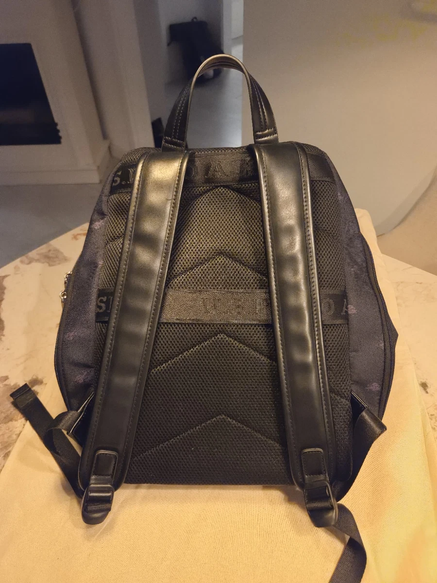 U.S. Polo Assn. Herren Rucksack Schwarz Kunstleder/Canvas mit Frontfach, RV