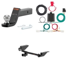 CURT Class 3 Tow Package Trailer Hitch, Wiring, Ball Mount - 13406, 56350, 45154