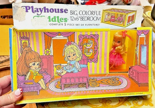 VINTAGE RARE HTF PLAYHOUSE LIDDLE KIDDLE GOOD NIGHT DOLL MATTEL TOY NRFB MIB
