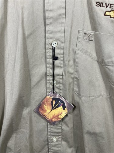 NWT Chevy Silverado Men's Size Large /Tan /Crew Shirt /Cutters & Buck Brand - Picture 4 of 11