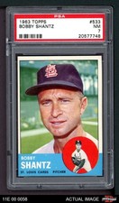 1963 Topps #533 Bobby Shantz Cardinals PSA 7 - NM