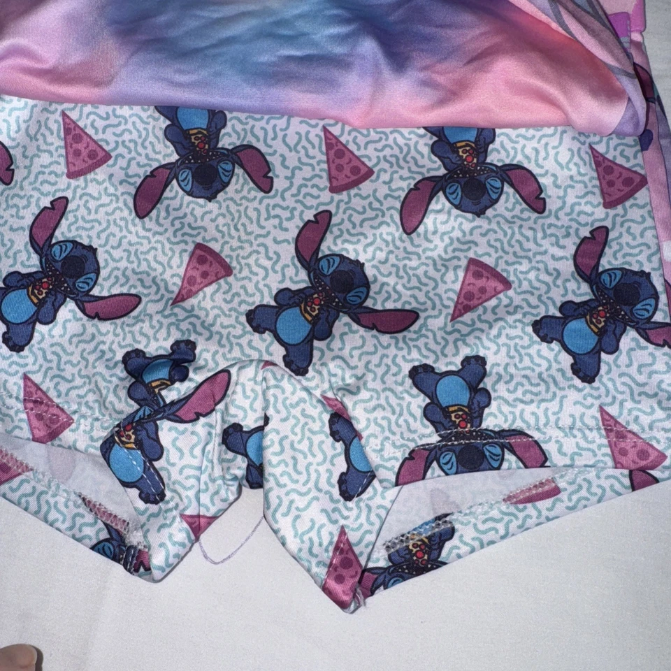 Paquete de 4 pantalones cortos deportivos Disney Stitch para niñas pequeñas ropa interior nueva talla 6 Foto 2 de 4