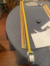 4 Hickory Muzzleloader Ramrods 37 1/2” Long Finished In Linseed Oil. New