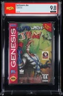 Earthworm Jim Sega Genesis - PSA WATA 9.8A - #1 Highest Graded - NEW - SEALED