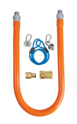 BK Resources 60'' Gas Hose Connection Kit #2 - 3/4'' Inner Diameter