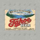 Vintage Tahoe Beer Metal Sign Nevada Brewery Collectible Retro Bar #225984