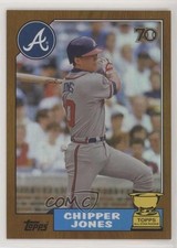 2021 Topps All-Star Rookie Cup Base Image Gold Foil /50 Chipper Jones HOF 0m4q