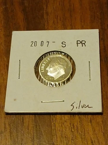 2007 S Silver Proof Roosevelt Dime (10 Cents)