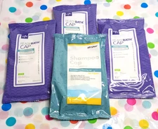 4 Medline READY BATH CAP Conditioning SHAMPOO CAP Rinse Free SCENTED Fast Ship
