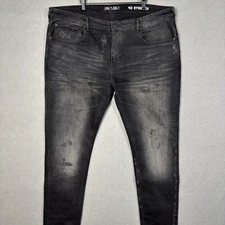 PRPS Cayenne Annex Black Galaxy Stretch Skinny Fit Mens Jeans 44X34