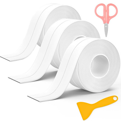 1Roll Waterproof Pvc Sealed Tape For Bath Toilet Kitchen Caulk Strip - View #7