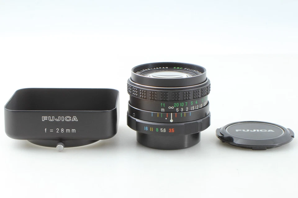 [Excelente COMO NUEVO con Capucha] Montaje Fujica EBC Fujinon SW 28mm f/3.5 M42 de JAPÓN Foto 4 de 4
