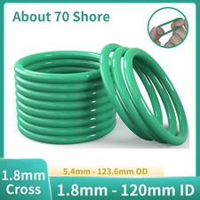 Metric FKM Rubber O Ring Seals 1.8mm Cross Section 1.8mm-120mm ID Oil Resistant