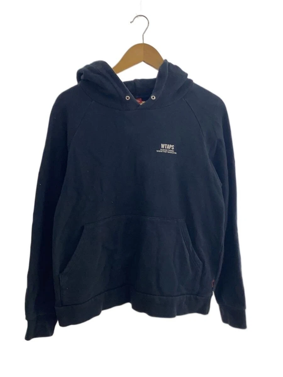 トップス WTAPS WTVUA HOODY COTTON / SPOT NAVY 01 Vintage Wtaps Wtvua Spell Out Hoodie Japan Japanese Streewear