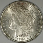 1884-P Morgan Silver Dollar • Philadelphia • 90% Silver • Uncirculated • #43511