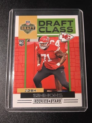 Josh Simmons - Rookies & Stars Football 2025 - Chiefs - Draft Class - RC - Bild 1 von 2