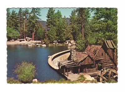 Old Mill at Cedar Lake San Bernardino Mountains of Southern CA VTG Postcard UNP