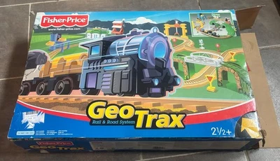 Construction Geo Trax Rail and road system Fisher Price Circuit train incomplet - Photo 1/4
