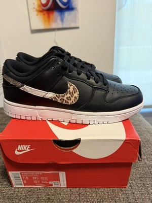 [DD7099-001] Womens Nike Dunk Low SE 'Primal Black' (size 7.6W)