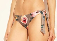 Women's Tie Side Hipster Bikini Bottom - Shade  Shore - Taupe Floral - B330