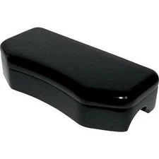 Drag Buffalo Black Handlebar 1" Riser Clamp Harley 3 1/2" Offset Hidden Holes