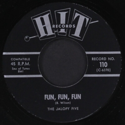 JALOPY FIVE: glad all over / fun fun fun HIT 7'' Single 45 RPM