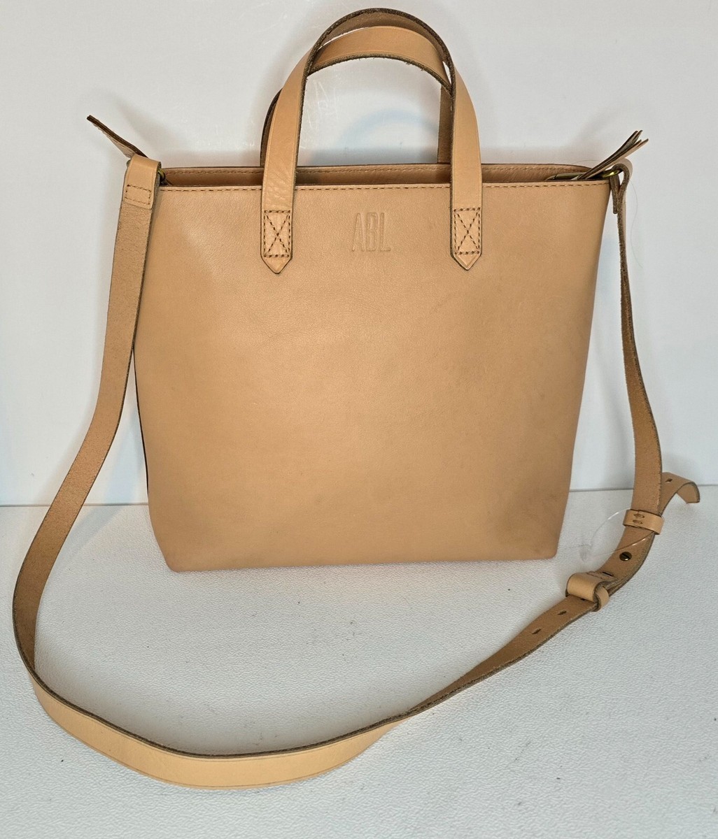 MADEWELL Transport Leather Tote Crossbody SMALL Bag Natural