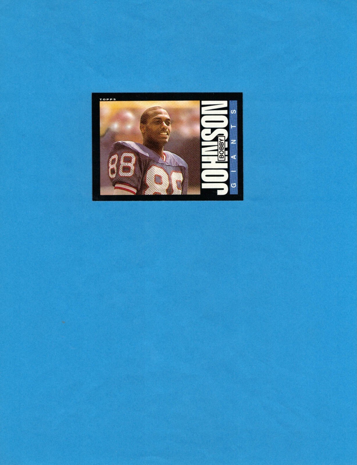 1985 Topps #118 Bobby Johnson! New York Giants!