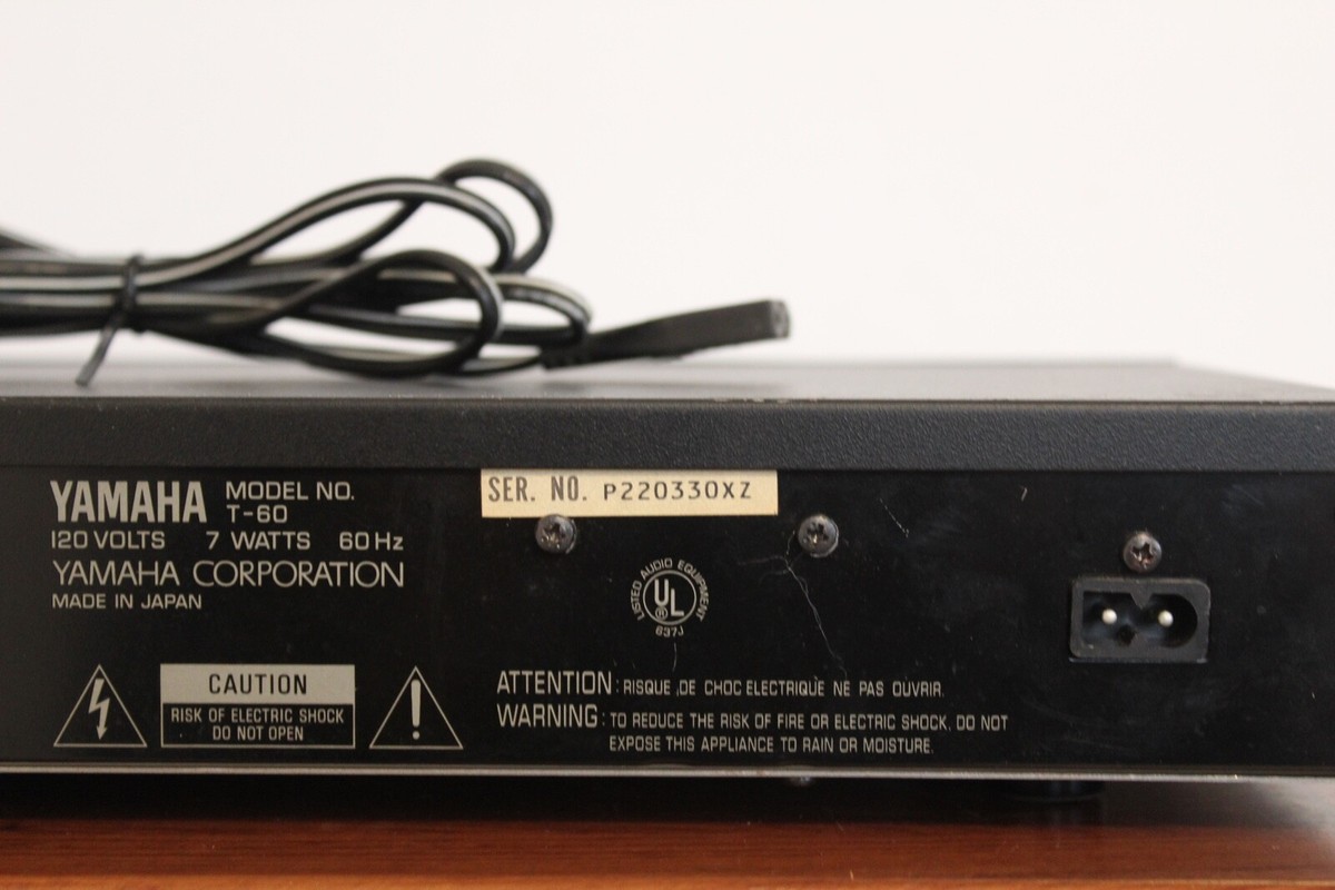 Yamaha T-60 Natural Sound AM/FM Stereo Tuner For Parts Not Working