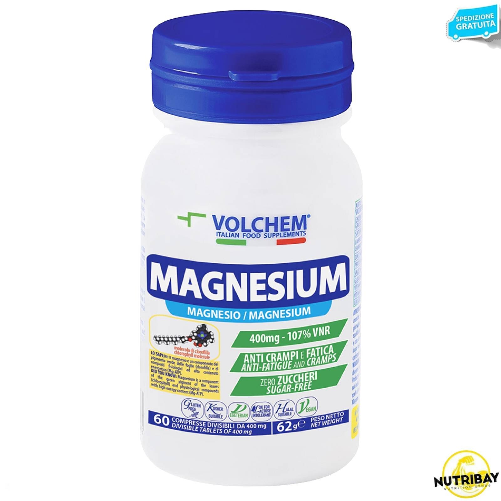 Volchem Magnesium - 60 cpr Puro magnesio