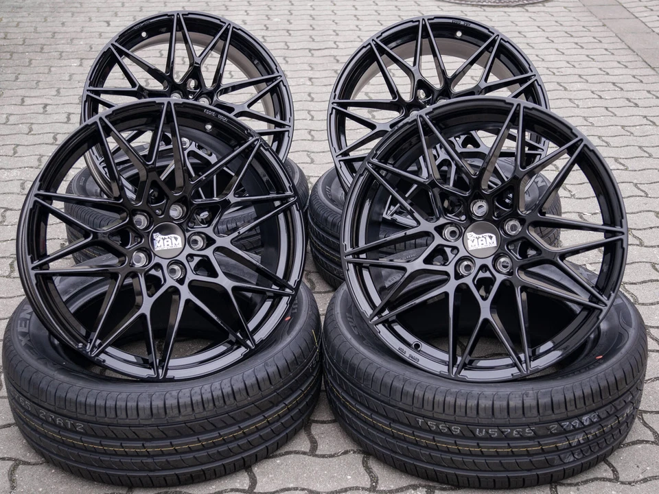 19 Zoll Alufelgen B2 für BMW 3er F30 F31 4er F32 F33 F36 ET35 ABE Schwarz 5x120 - Bild 3 von 4