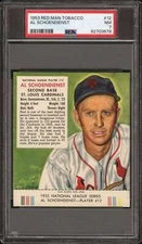 1953 Red Man #NL12 Red Schoendienst PSA 7 Cardinals  (3678)