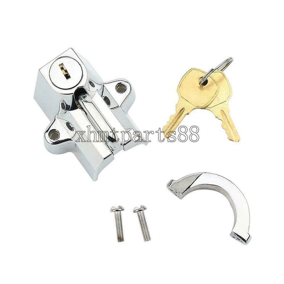 Bloqueo de casco de motocicleta cromado apto para Honda VTX1300 C R T S VTX1800 T F N C Foto 2 de 4