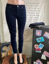 Vince Camuto Navy Blue Washed Corduroy 5-Pocket Skinny Pants New