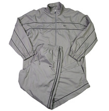 Vintage Nike Y2K Men's Size XL Gray Windbreaker Jacket Track Pants Tracksuit