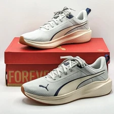 PUMA “Rocket Fuel” Men’s Running Shoe [Cool Light Gray-Alpine Snow-Club Navy]