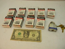 10 ct. Master Padlocks w/ keys; Commercial use; retains key