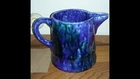 Vintage STANGL pottery cobalt blue creamer/pitcher (marked on bottom)