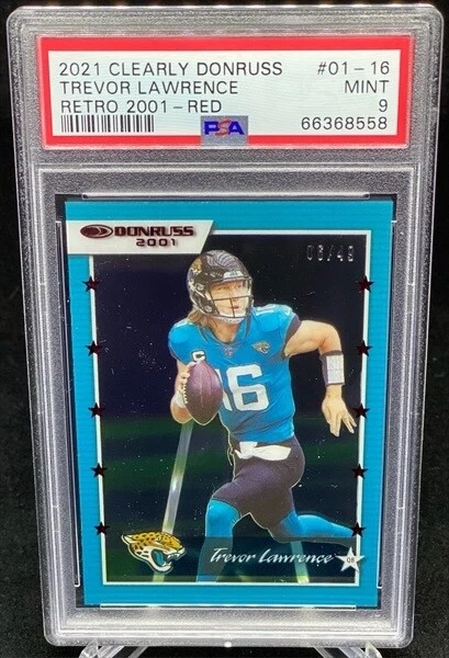 Trevor Lawrence Panini Clearly Donruss Retro 2001 #0116 Red