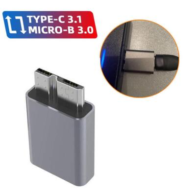 USB Type C 3.1 Female to USB 3.0 Micro B Male Data HDD Sync Adapter X3Z5