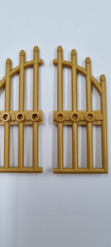 Lego Arched Gate With Bars 42448 Castle Door Harry Potter Gold Castle NEW (75) - Picture 2 of 3