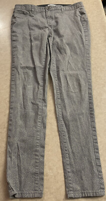 Calvin Klein Skinny Fit Casual Pants Gray Snake Print Women s 6