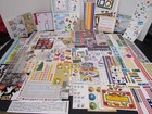 Lot Partially Used Scrapbooking Stickers ~ 57 Sheets, 1 Book ~ Sports Holiday.