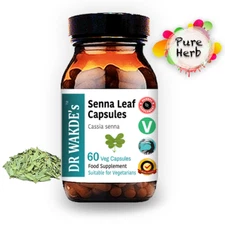 DR WAKDE'S Senna leaf Capsules | 60 Veg Caps | Ayurvedic Supplement | Vegan |...