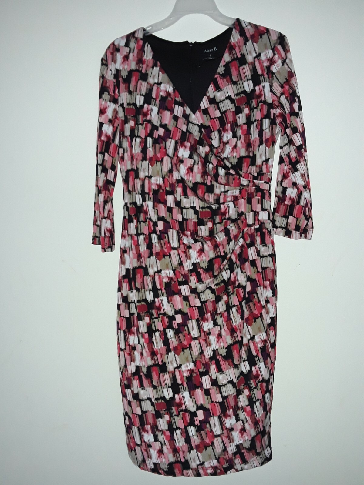 Alexa B Nites Multi Print Womens Dress Size 8