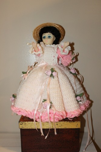 Doll with Pink Crochet Dress - Picture 7 of 12