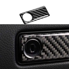 For Benz C-Class 2007-2014 Co-Pilot Storage Box Handle Cover Real Carbon Fiber