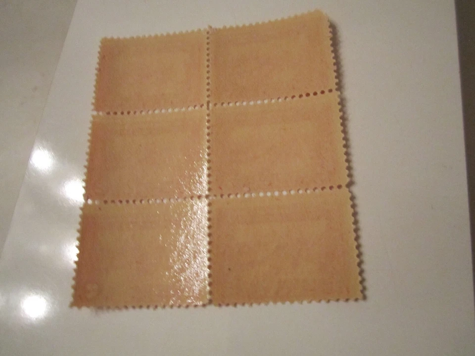 1915 U.S. STAMP SCOTT #398 PANAMA CANAL STAMP BLOCK 6 STAMPS MINT - MNH - OFC-2 - Image 3 of 3